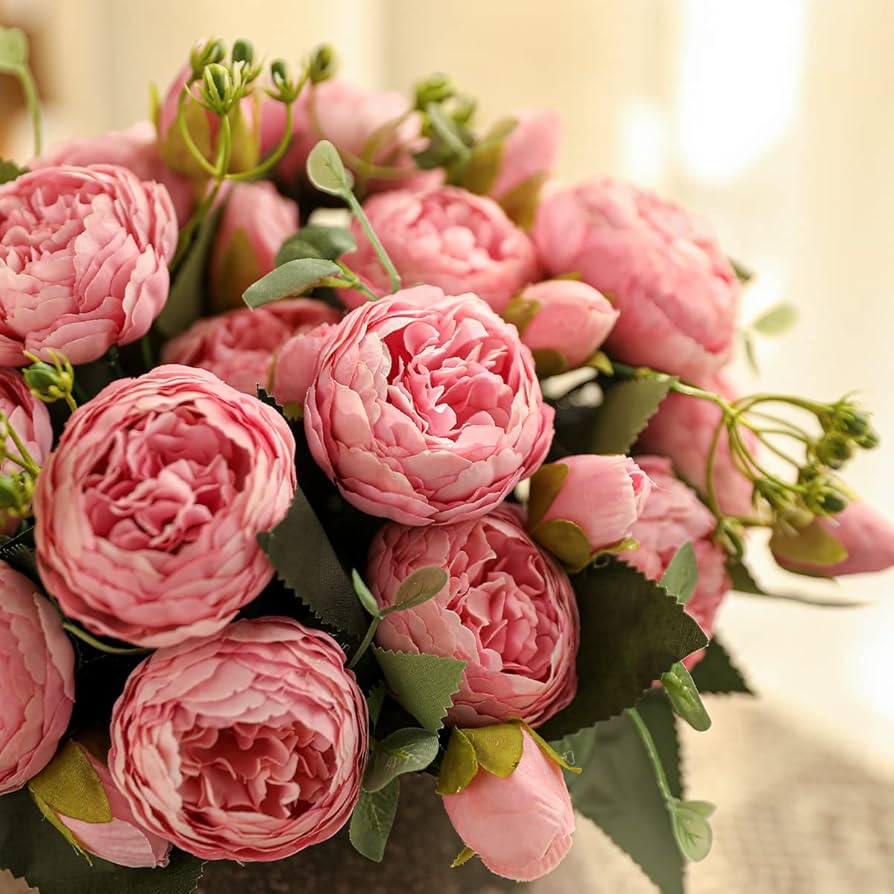 Peonies (artificial)
