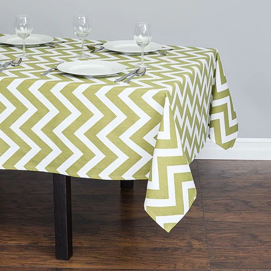 Runners Chevron Olive Green & White Runners Chevron Olive Green & White