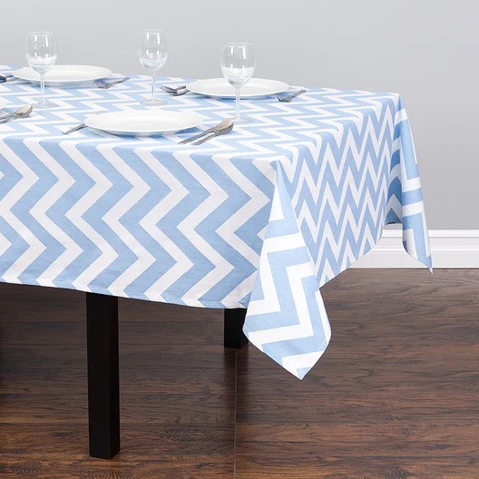 Runners Chevron Powder Blue & White Runners Chevron Powder Blue & White
