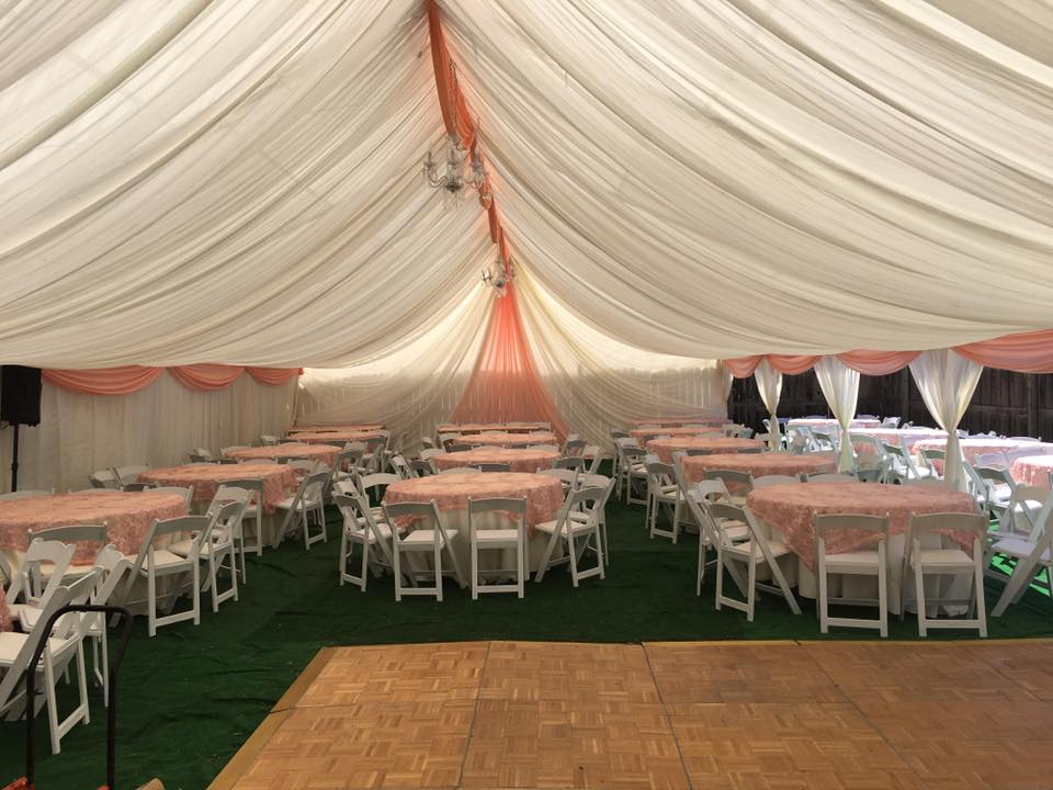 Canopy 30x70 with Drapping