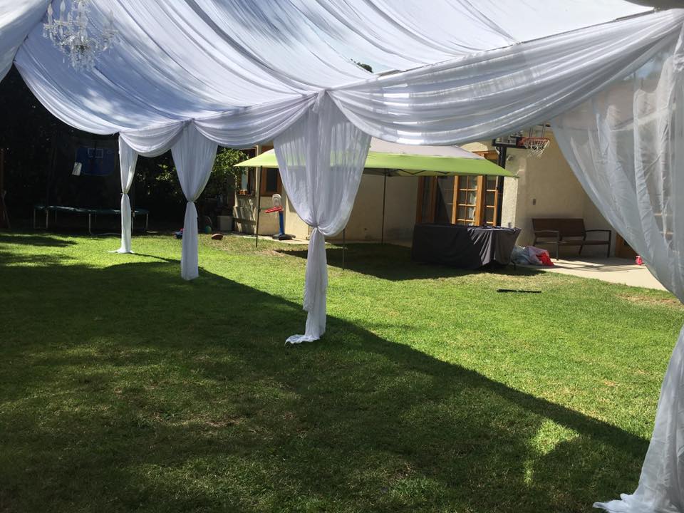 Canopy 15x50 with Drapping