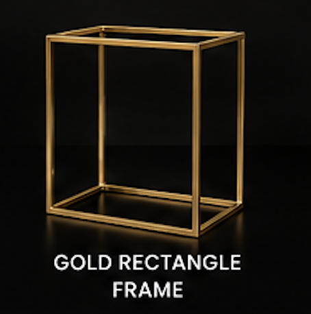 37. Gold Rectangle Frame:
