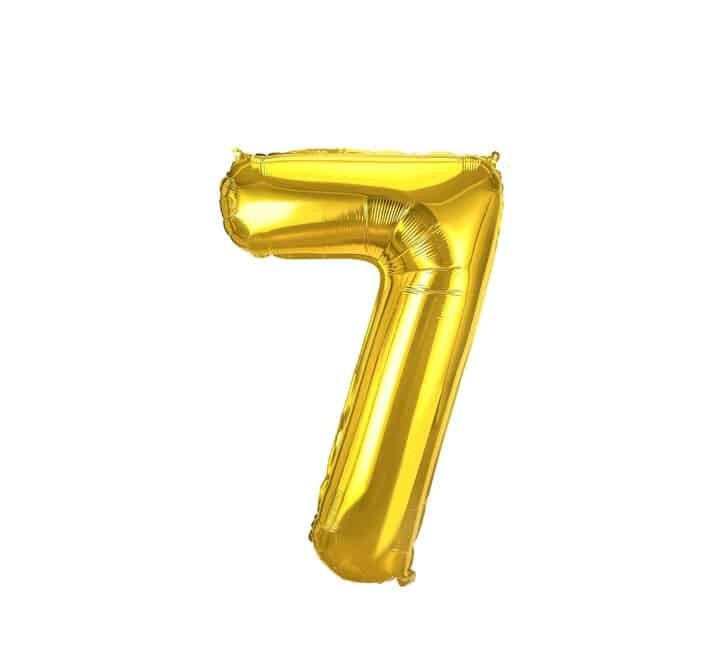 Gold Foil Balloon #7 16in