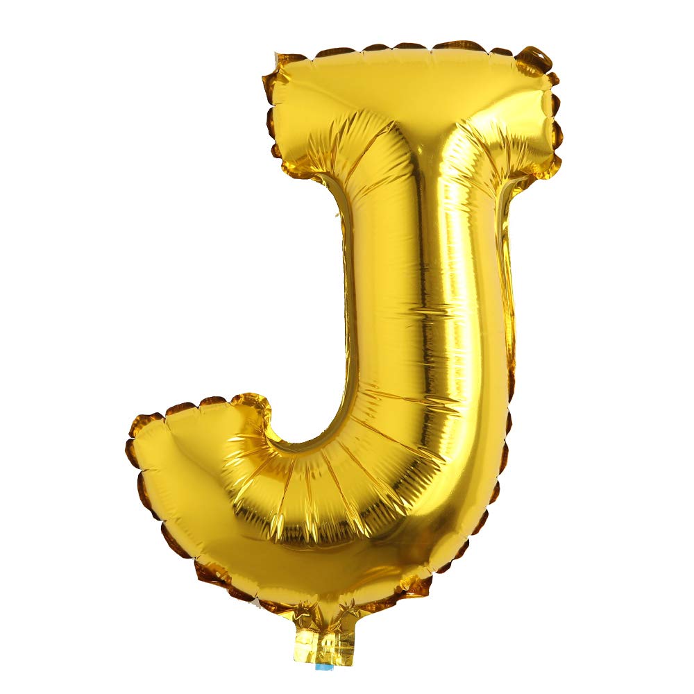 Gold Foil Balloon Letter: J 16in