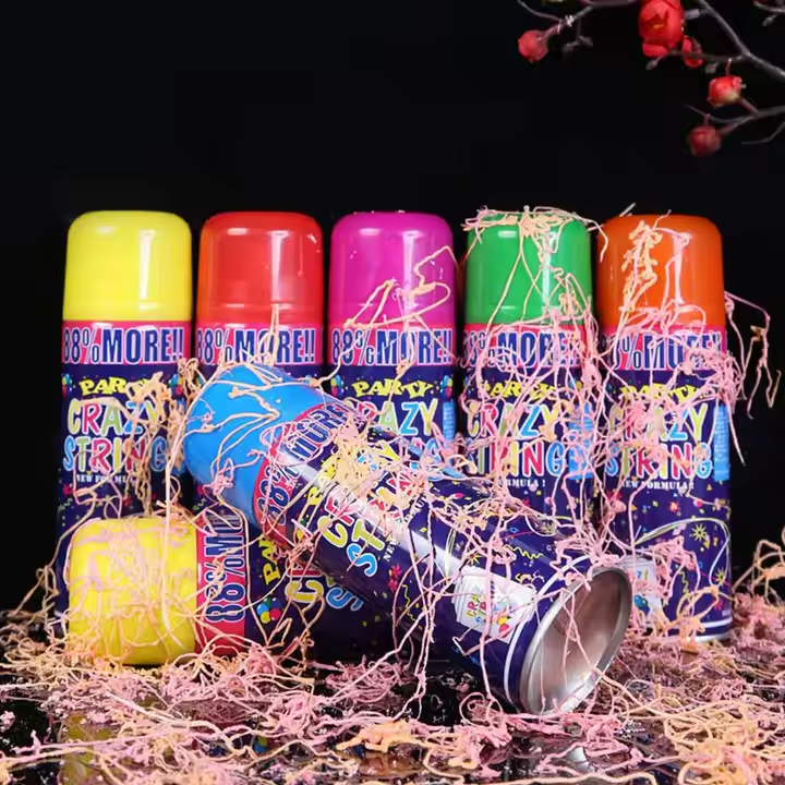 Decor Party String (6 Bottles) - Vibrant & Fun Spray String for All Celebrations