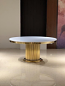 Luxury crystal display round table 