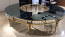 Luxury crystal display half-moon table Luxury crystal display half-moon table