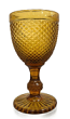 Amber Yellow Goblet Glass Amber Yellow Goblet Glass