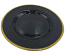 8" Glass Plate Black/Gold Rim 8" Glass Plate Black/Gold Rim