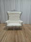 Royal White/Silver Throne Chair Royal White/Silver Throne Chair