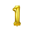 Gold Foil Balloon #1 16in