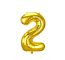 Gold Foil Balloon #2 16in Gold Foil Balloon #2 16in
