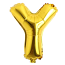 Gold Foil Balloon Letter: Y 16in