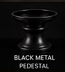 19. Black Metal Pedestal: