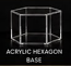 29. Acrylic Hexagon Base: