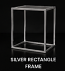 45. Silver Rectangle Frame: