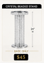 100. Crystal Beaded Stand: