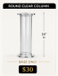 103. Round Clear Column: