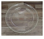 Transparent with Silver beats Charger Plate