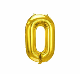 Gold Foil Balloon #0 32in