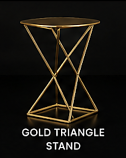 40. Gold Triangle Stand: