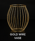 44. Gold Wire Vase: