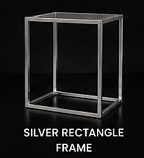 45. Silver Rectangle Frame: