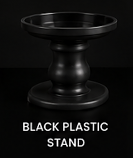 60. Black Plastic Stand: 60. Black Plastic Stand: