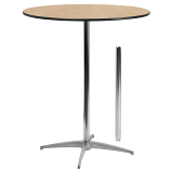 Cocktail Tables 36” with 30” or 42” Cocktail Tables 36” with 30” or 42”