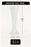 96. Frosted Tall Vase: