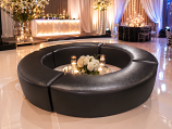 Half Moon Modular Lounge Furniture – Dark Brown