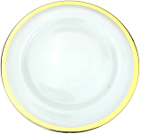 Charger Plate Gold Rim Glass Charger Plate Gold Rim Glass