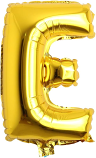 Gold Foil Balloon Letter: E 16in 
