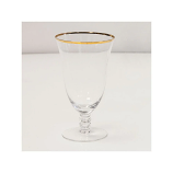Gold Rim Water Goblet 