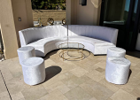 Velvet Lounge Furniture (White) 6pc set Velvet Lounge Furniture (White) 6pc set