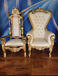Royal-King Throne Chair Two-Piece Set Royal-King Throne Chair Two-Piece Set