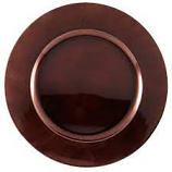 Charger Plate Brown plain Charger Plate Brown plain