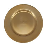 Charger Plate Gold Plain Charger Plate Gold Plain