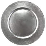 Charger Plate Silver Plain