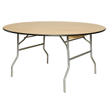 60" Wood Round Banquet Table 60" Wood Round Banquet Table