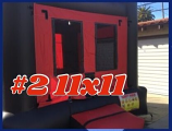 Bouncehouse 11x11 #2 red and black