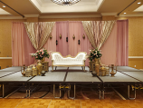 French-Style Settee White/Gold Rim French-Style Settee White/Gold Rim