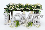 Ornate Cutout LOVE Base Sweetheart Table