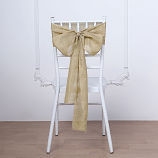 Chair Bow  Faux Burlap